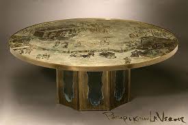 Philip & kelvin laverne romaneque coffee table, circa 1969, great patina, excellent condition. Lot A Philip And Kelvin Laverne Chan Coffee Table