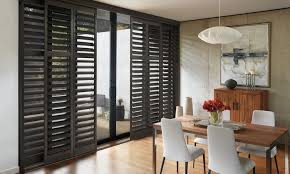 Cover your sliding door leading to the backyard, a balcony, deck or patio with drapery, vertical blinds, panel track blinds, or vertical cellular shades. Window Treatments For Patio Sliding Glass Doors Hunter Douglas