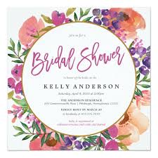 Modern Watercolor Floral Bridal Shower Invitation Zazzle Com Floral Bridal Shower Invitations Bridal Shower Invitations Templates Wedding Shower Invitations