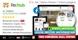 Rehub 7 8 Directory Multi Vendor Shop Coupon Affiliate