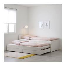 Slakt Bettgestell Unterbett Aufbewahrung Weiss Ikea Deutschland Bettgestell Kinderbett Ausziehbar Bett Mit Unterbett