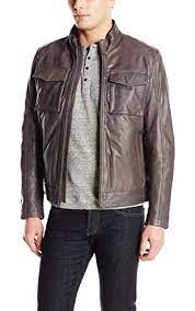 Cole Haan Signature Men S Washet Goat Open Bottom Trucker Jacket Grey Medium Cole Haan Signature Men S Outerwear Mens Fashion Suede Jacket Jackets