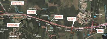 Several railway lines are studied, where each has its location, number and type of construction work. Strackan Umea Dava Norrbotniabanan