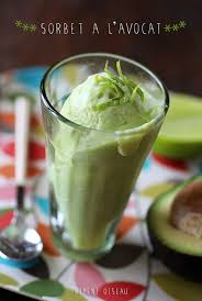 Sorbet A L Avocat Piment Oiseau Recettes De Cuisine Recette Glace Sorbet