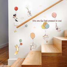 Greenery wall decor botanical wall decal wall leaves leaf wall. Cartoon Animals Balloon Wall Stickers For Kids Rooms Baby Girls Rooms Bedroom Decor Cute Wallpaper Kids Room Decoration Buy At The Price Of 3 96 In Aliexpress Com Imall Com