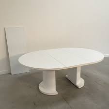 The more the merrier is our view on entertaining. Round White Extendable Dining Table By Lasko 1970s 156705