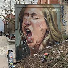 Corona virus (covid-19) street art and graffiti