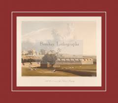 Lithograph- View of Bombay from Colaba ...