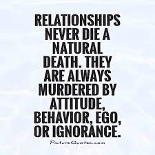 Let ego die and let love live. Love Life Tbd On Instagram Are You Letting Your Ego Kill Your Relationship Learn To Recognize When You Ego Quotes Being Ignored Quotes Inspirational Quotes