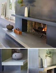 Extensive use of glass and open design concepts help this style forge a connection with nature. Contemporist A Blackened Steel Fireplace Surround With A Concrete Hearth Is A Strong Look Inside This Mid Century Modern House Contemporary Designers Furniture Da Vinci Lifestyle