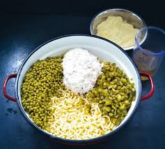 Einfacher Nudelsalat Rezept Mit Mayo Rezept Rezepte Nudelsalat Salat