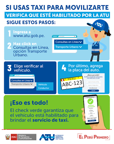 Habilitación Vehicular de Taxi en la ATU: Consulta de Autorización Oficial