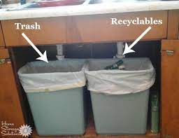 Addis 4.5l kitchen compost/storage caddy food waste recycling bin, handle, green. Ideas For Home Recycling Bin And Containers Where To Place Them