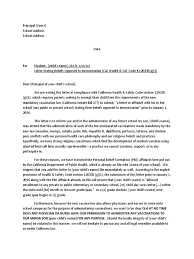 Accordingly, states do not have a constitutional obligation to enact religious exemptions. Sb277 Sample Exemption Letter To Schools 1 Vaccines Medical