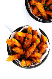 This recipe outlines how long you cook sweet potato fries in the air fryer and uses cornstarch to help give the fries an extra crunch. The Best Sweet Potato Fries Recipe Gimme Some Oven