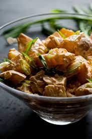 Spicy Kimchi Potato Salad Recipe Potatoe Salad Recipe Recipes Salad Recipes