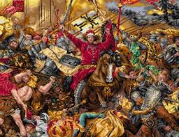 15 lipca 1410 roku miała miejsce jedna z największych bitew w dziejach średniowiecznej europy. Schemat Do Haftu J Matejko Bitwa Pod Grunwaldem Haft Wloczka Welna Filc Latch Hook Sklep Internetowy Pasmanteria Online