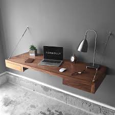 25 Curtidas 3 Comentarios Formolly Workspace Formolly Workspace No Instagram Check Out Our Popular Walnut Floating Desk Desk Storage Wall Mounted Desk
