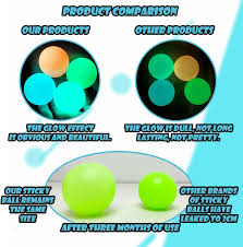 Glow Fidget Toys Globbles Sticky Balls Ceiling For Children Anti Stress  Reliever Toys Squishy Luminous Ball Pressure Fidget Toy | Lazada