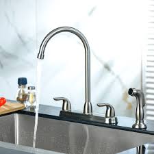 brushed nickel kitchen sink faucet with