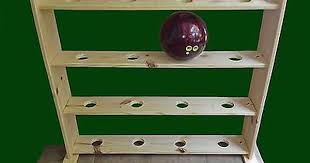 Yeah, you should spend no more than about $70 to build your racks. Bowling Ball Rack For Up To 16 Balls Ebay Bowling Ball Art Bowling Ball Diy Wood Projects