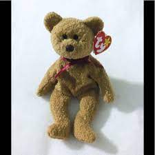 Ty Other Ty Beanie Baby Brown Bear Curly Plush Poshmark