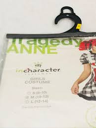 Nos Girls Halloween Costume Tragedy Annie Size M