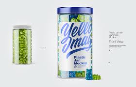 Download 6 Plastic Jar With Gummies Mockups On Behance