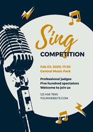 Singing contest poster psd design, singing, contest. Free Sing Poster Designs Designcap Poster Maker