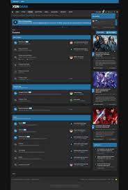 Xendark Free Dark Responsive Theme Forums Design Web Design Website Design