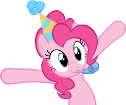 Fanmade Pinkie Pie Celebrating With Arms Up Png Little Pony My Little Pony My Little Pony Birthday
