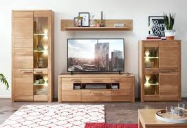 Nature Two Wohnwand 4 Tlg Wildeiche Bianco Teilmassiv Inkl Beleuchtung Nr 80 In 2020 Wohnen Wohnzimmermobel Anbauwand Wohnzimmer