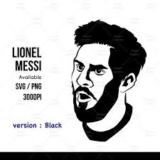 Art Black And White Ronaldo Stencil Lionel Messi Postersvg Png Lionel Messi Sticker Lionel Messi Etsy In 2020 Lionel Messi Messi Vector Portrait Illustration