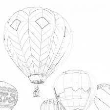 This hot air balloon coloring page will have your little one flying high! Hot Air Balloon Coloring Page Mimi Panda