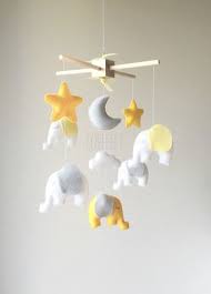 En Stock Bebe Mobile Elephant Mobile Elephant Par Lovefeltmobiles Baby Mobile Elephant Mobile Diy Baby Stuff