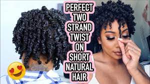 If your tired of the curls so i got a saucy hairstyle for you !! Perfect Two Strand Twists On Short Natural Hair Youtube