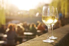 Two Glasses Of Wine On A Wall White Wine French White Wines Chardonnay