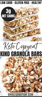 My homemade granola bars recipe is a chewy, crunchy, flavor packed no bake recipe! Best Sugar Free Keto Low Carb Granola Bars Recipe Wholesome Yum