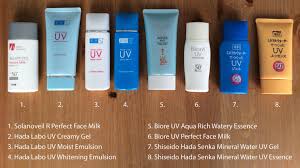 Comparative Review Of Eight Asian Sunscreens Best Skincare Products Sunscreen Asian Skincare