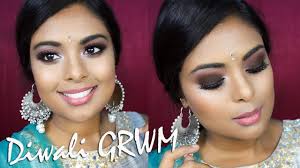 indian grwm diwali makeup tutorial