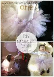 Diy Baby First Birthday Tutu Love Create Celebrate