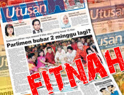 Image result for fitnah utusan malaysia