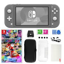 4 & up stars 4 & up. Nintendo Switch Lite Gray With Mario Kart 8 Deluxe And Accessory Kit N A Overstock 30095498
