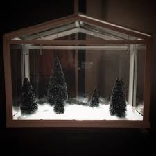 Ikea Socker Greenhouse With Mini Fir Tree And Battery Operated Invisible Light Strip Ikea Greenhouse Fir Tree