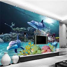 Aliexpress Com Buy Custom 3d Wallpaper Underwater World Photo Wallpaper Ocean Wall Murals Kids Bedroom Nurser Kids Wall Murals Mural Wallpaper 3d Wall Murals