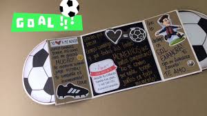 Aquí te ayudamos a elegir entre los regalos. Tarjeta Para Novio Futbolista Youtube