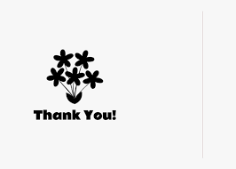 Discover thousands of premium vectors available in ai and eps formats. Thank You With Flowers Clipart Png Black And White Graphic Design Transparent Png Kindpng