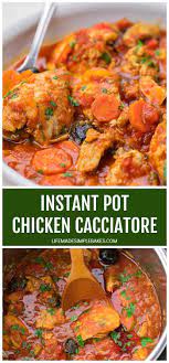 Instant Pot Chicken Cacciatore Recipe Cacciatore Recipes Chicken Cacciatore Recipe Instant Pot Chicken Cacciatore Recipe