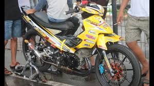 Basic motor trail ini adalah yamaha fiz r. Foto Fiz R Drag