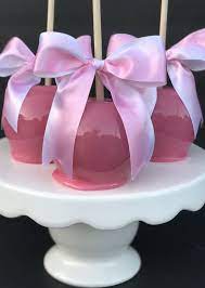 Pink Strawberry Candy Apples Pink Candy Apples Pig Candy Tutu Baby Shower